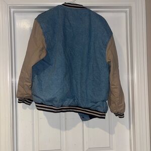 Gender neutral Blue and Tan Jacket